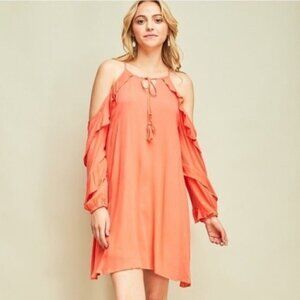 Entro Cold Shoulder Lightweight Dress